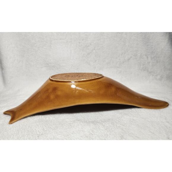 Hyalyn Pottery- Hickory NC Designed Arts Botanical Leaf Dish, c.1950 - Picture 3 of 6